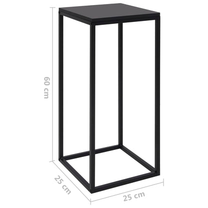Sidebord Svart 2 stk stål