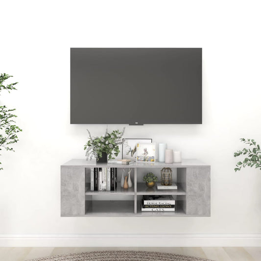 TV-Møbel Betonggrå TV-benk 102x35x35 cm