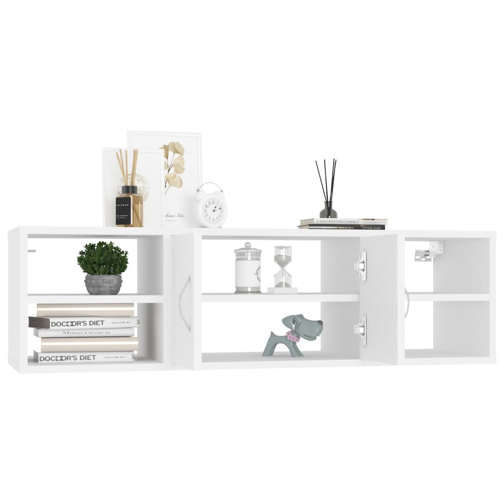 Vegghylle Hvit 102x30x29 cm