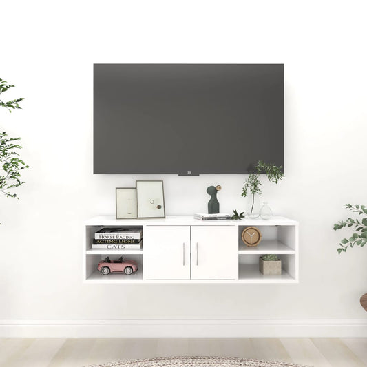 Vegghylle Hvit 102x30x29 cm