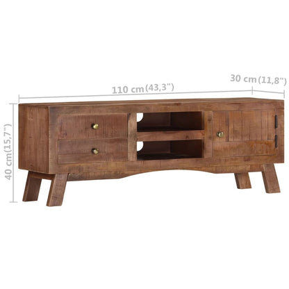 TV-Møbel Tre TV-benk heltre mango 110x30x40 cm