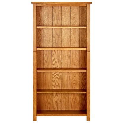 Bokhylle Tre 5 etasjer 70x22x140 cm heltre eik
