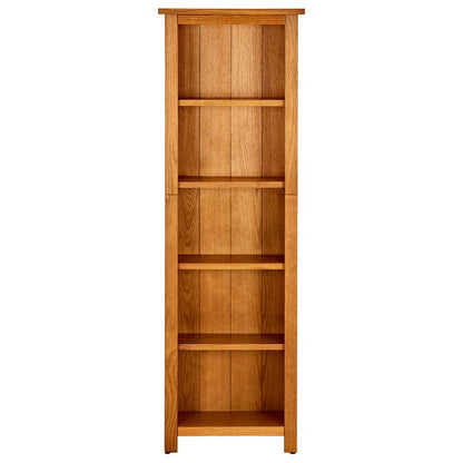 Bokhylle Tre 5 etasjer 45x22x140 cm heltre eik