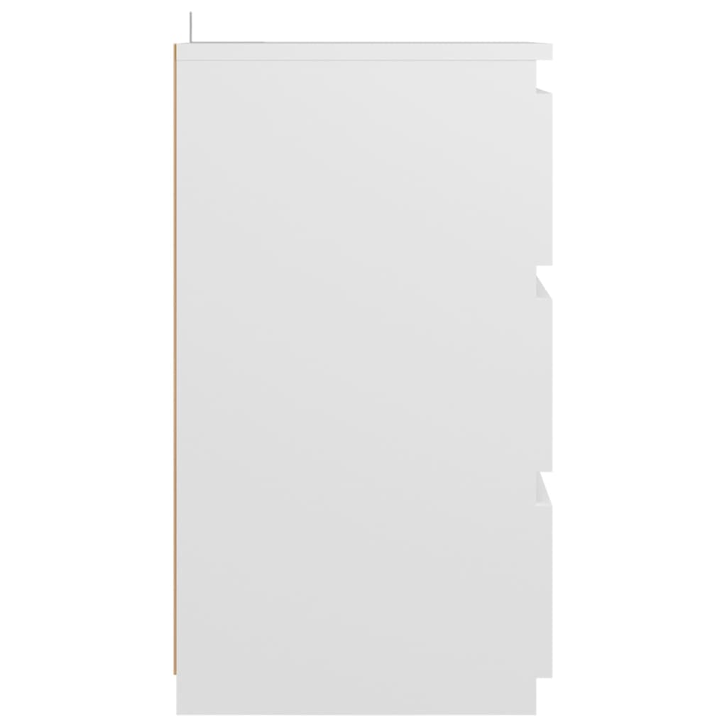 Nattbord Sengbord Hvit 40x35x62,5 cm