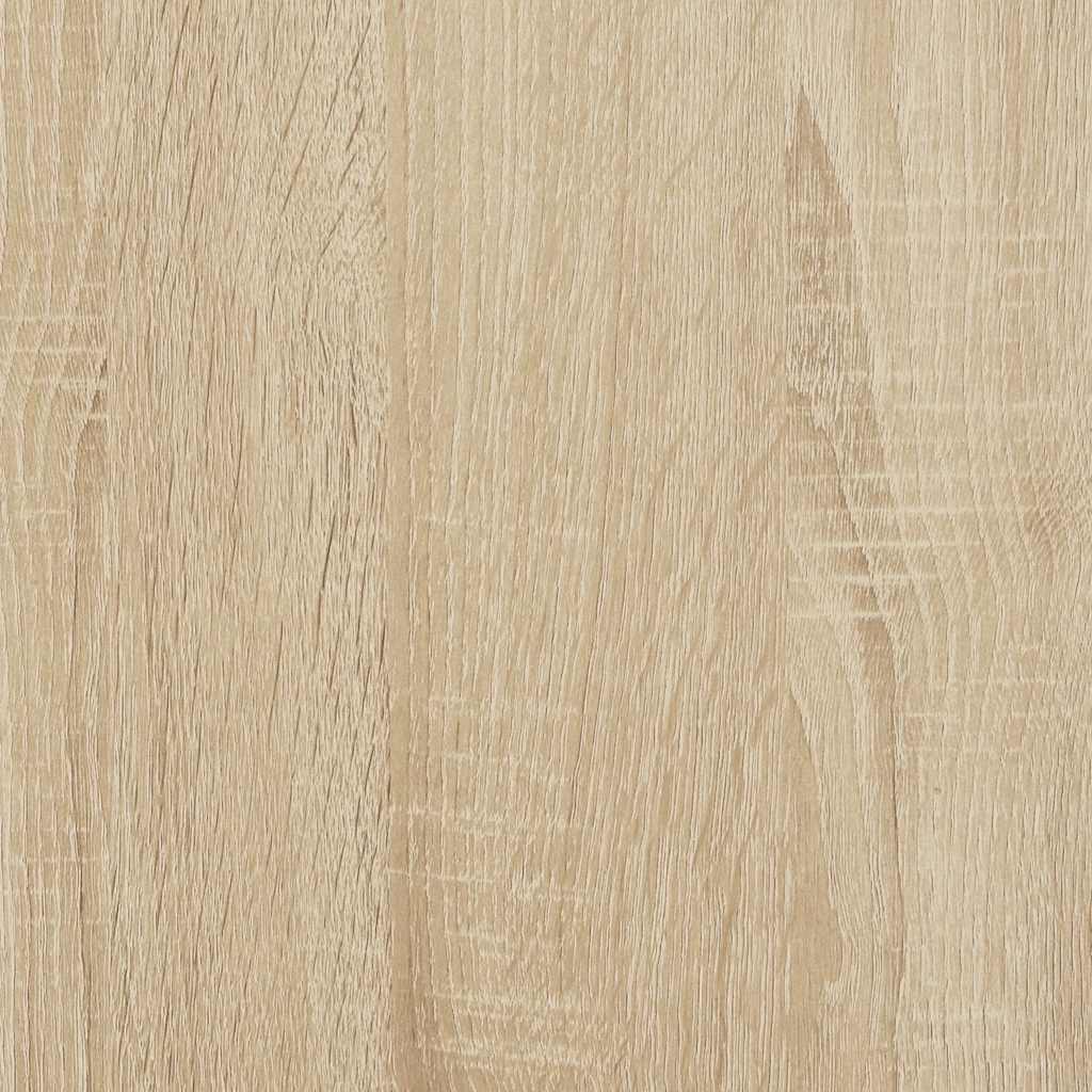 Veggskoskap 2 stk hvit og sonoma eik 60x18x90 cm sponplater
