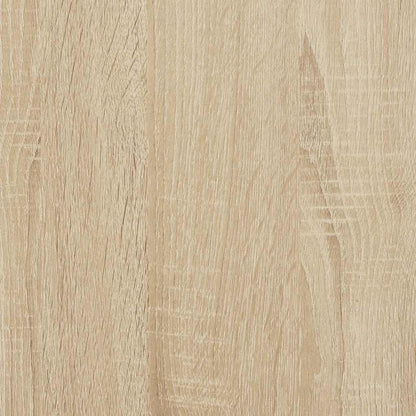 Veggskoskap 2 stk hvit og sonoma eik 60x18x90 cm sponplater