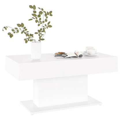Salongbord Sofabord Hvit 96x50x45 cm