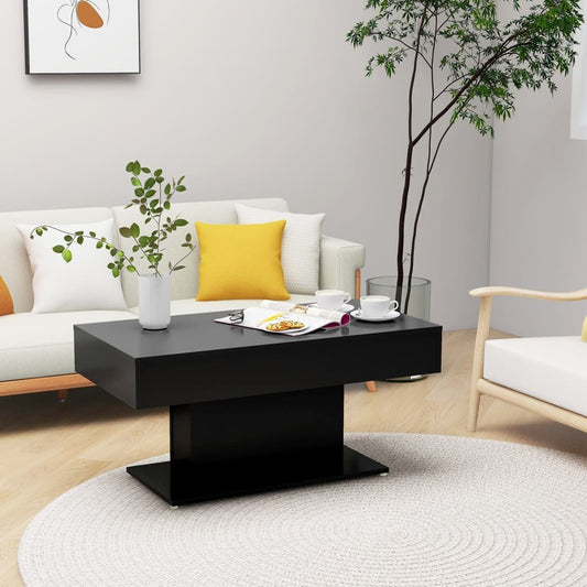 Salongbord Sofabord Svart 96x50x45 cm