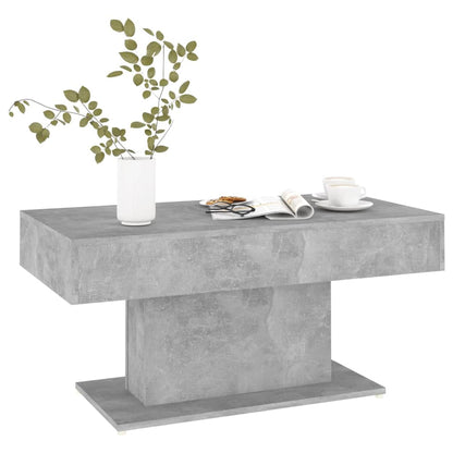 Salongbord Sofabord Betonggrå 96x50x45 cm
