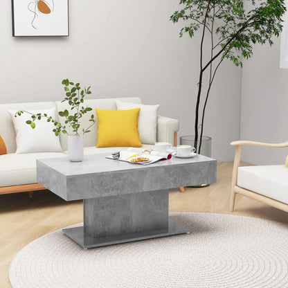 Salongbord Sofabord Betonggrå 96x50x45 cm