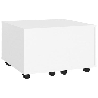 Salongbord Sofabord Hvit 60x60x38 cm