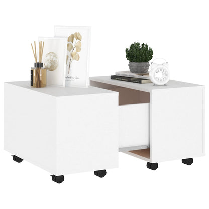 Salongbord Sofabord Hvit 60x60x38 cm