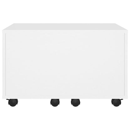 Salongbord Sofabord Hvit 60x60x38 cm