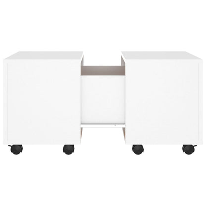 Salongbord Sofabord Hvit 60x60x38 cm