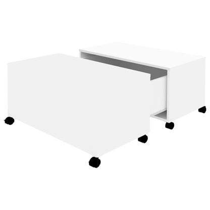 Salongbord Sofabord Hvit 75x75x38 cm