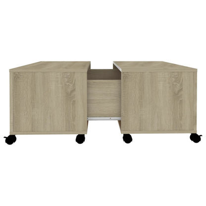 Salongbord Sofabord Sonoma Eik 75x75x38 cm