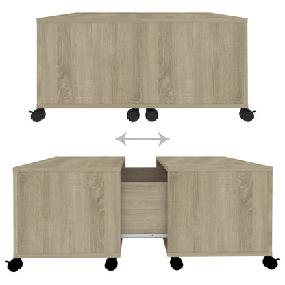 Salongbord Sofabord Sonoma Eik 75x75x38 cm