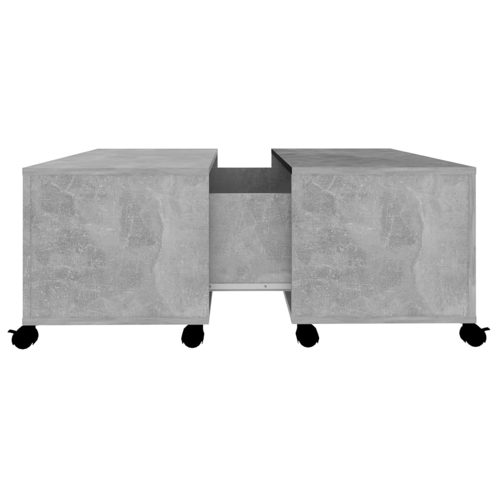 Salongbord Sofabord Betonggrå 75x75x38 cm