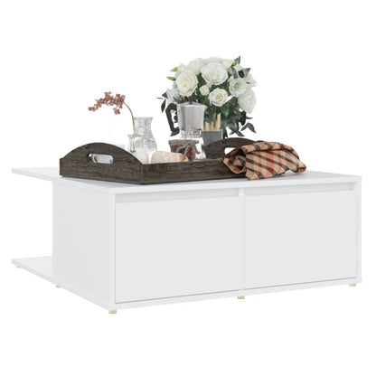 Salongbord Sofabord Hvit 80x80x31 cm