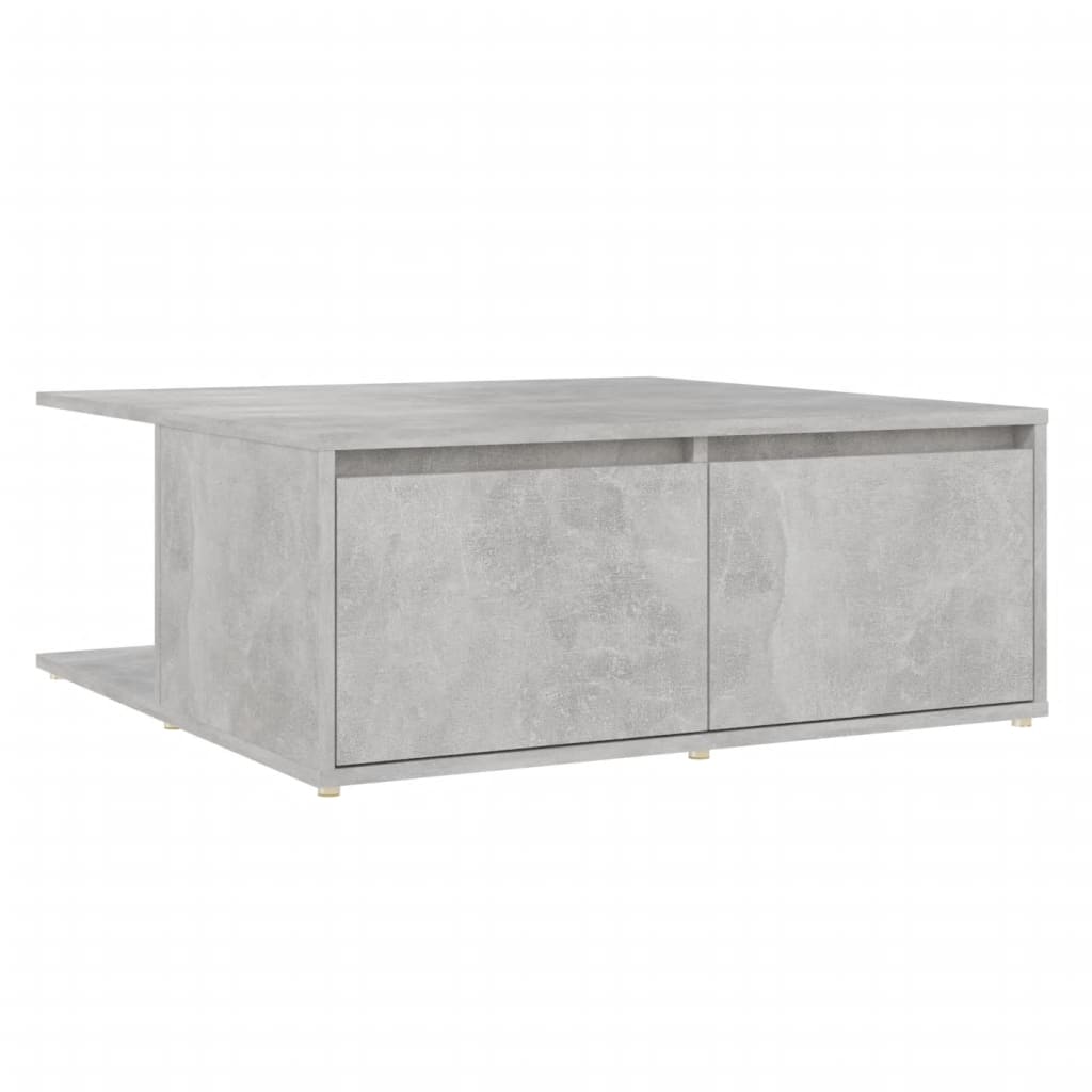Salongbord Sofabord Betonggrå 80x80x31 cm