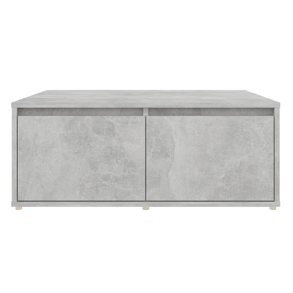 Salongbord Sofabord Betonggrå 80x80x31 cm