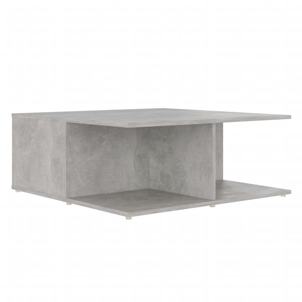 Salongbord Sofabord Betonggrå 80x80x31 cm