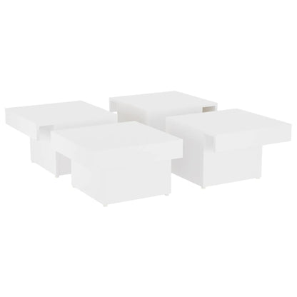 Salongbord Sofabord Hvit 90x90x28 cm