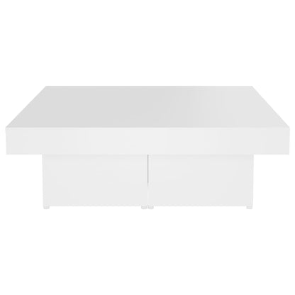 Salongbord Sofabord Hvit 90x90x28 cm