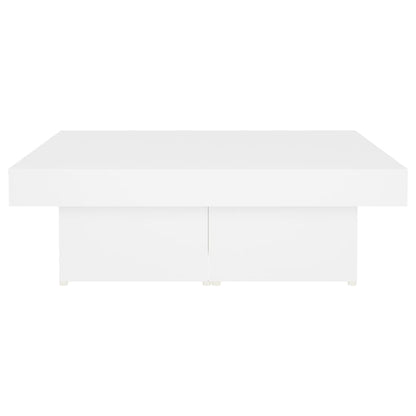 Salongbord Sofabord Hvit 90x90x28 cm