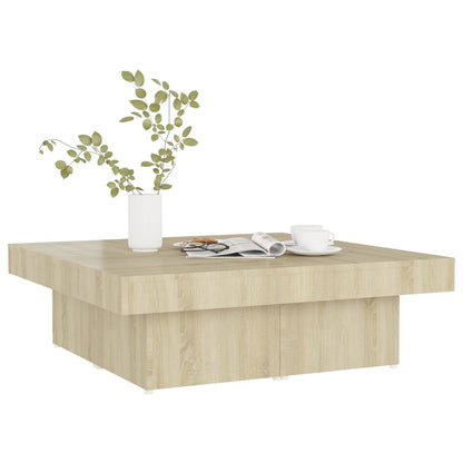 Salongbord Sofabord Sonoma Eik 90x90x28 cm