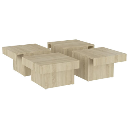 Salongbord Sofabord Sonoma Eik 90x90x28 cm