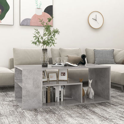 Salongbord Sofabord Betonggrå 100x50x40 cm