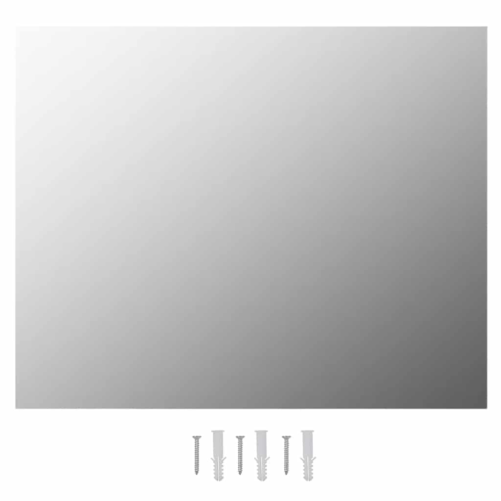 Veggspeil Rammeløst med LED-lys rektangulær glass