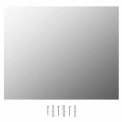 Veggspeil Rammeløst med LED-lys rektangulær glass