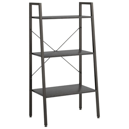 Bokhylle Svart  3 etasjer 56x35x108 cm