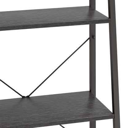 Bokhylle Svart  3 etasjer 56x35x108 cm