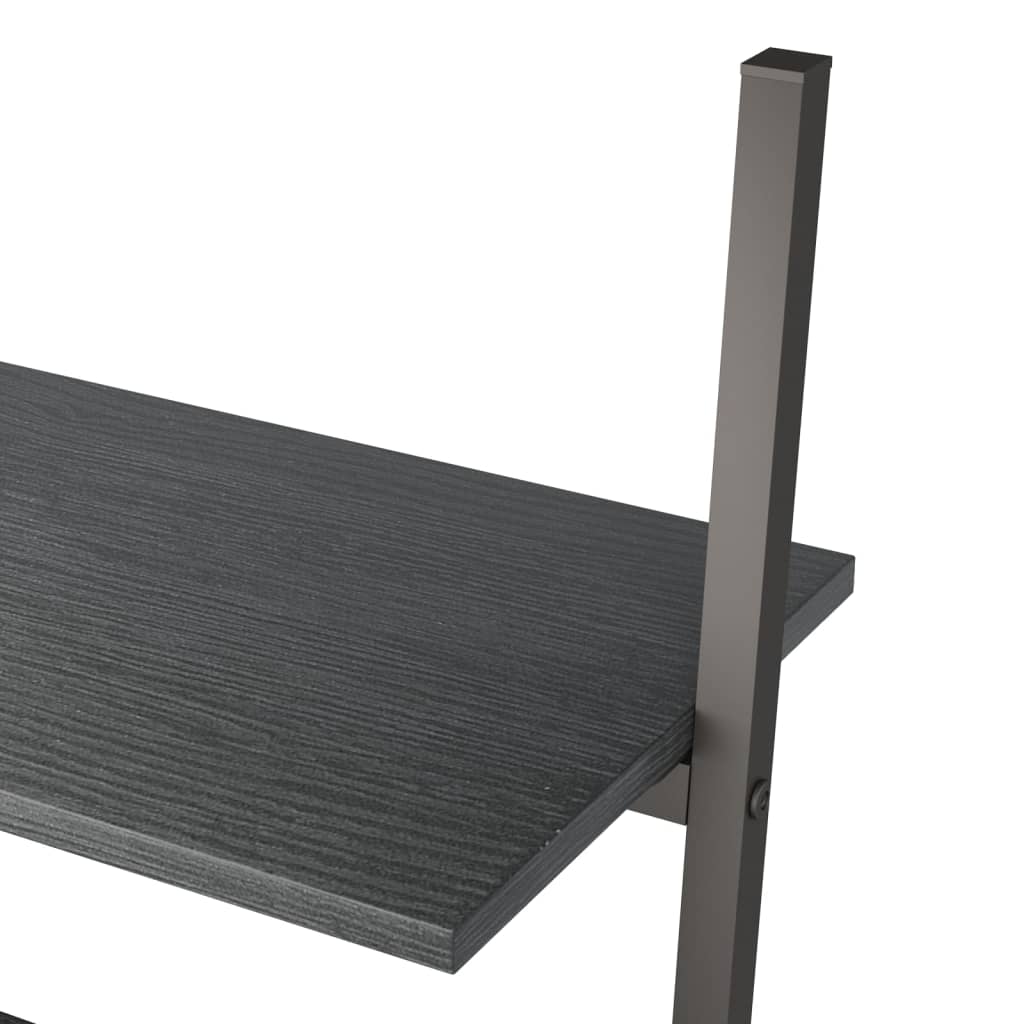 Stigehyller 3 etasjer svart 64x34x116 cm