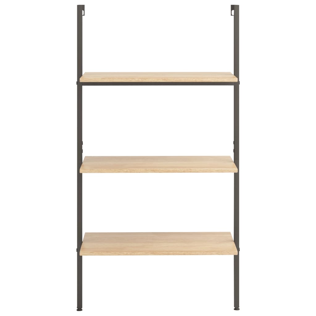 Stigehyller 3 etasjer lysebrun og svart 64x35x120,5 cm