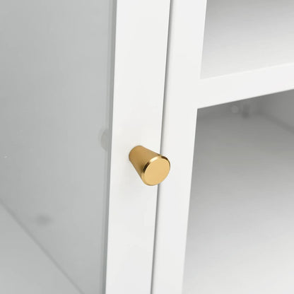 TV-Møbel DIV. TV-benk Hvit 105x35x52 cm glass