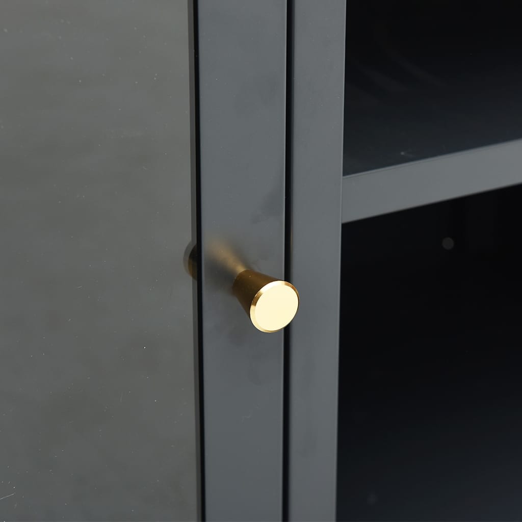 TV-Møbel DIV. TV-benk antrasitt 105x35x52 cm glass