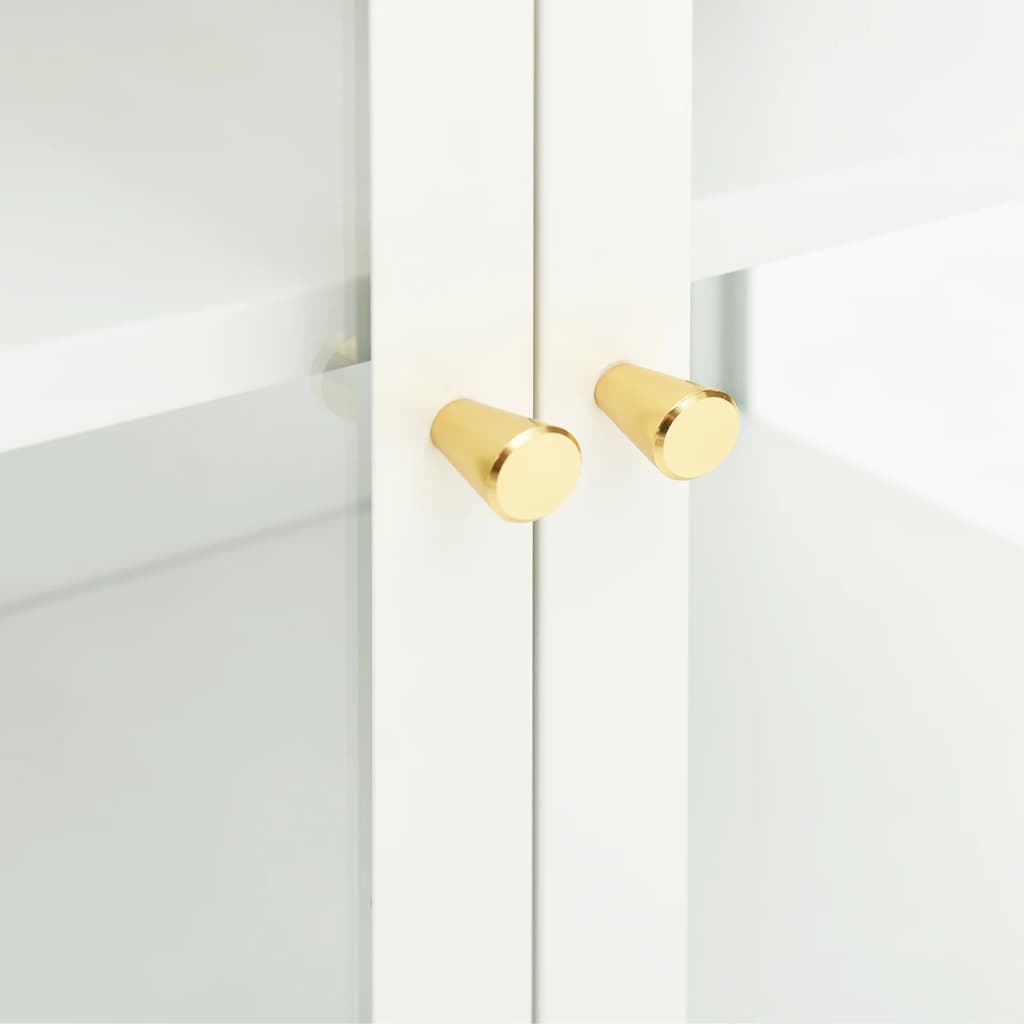 Skjenk DIV. Hvit 70x35x70 cm glass