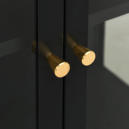 Skjenk DIV. Svart 75x35x105 cm glass