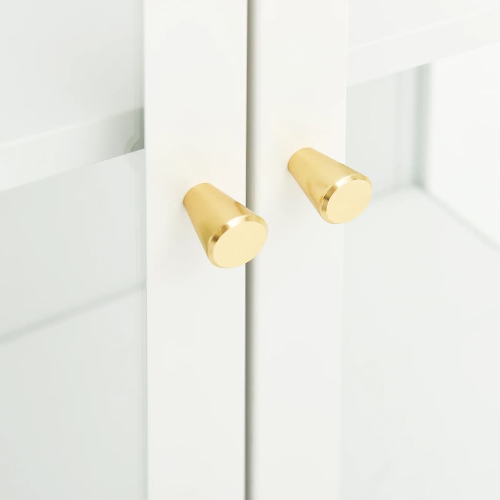 Skjenk DIV. Hvit 75x35x105 cm glass