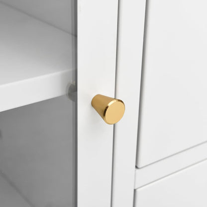 Skjenk DIV. Hvit 75x35x70 cm herdet glass