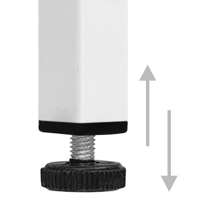 Skjenk DIV. Hvit 75x35x70 cm herdet glass