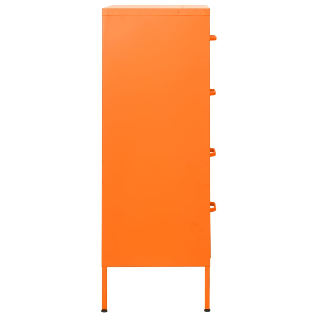 Kommode DIV. oransje 80x35x101,5 cm stål