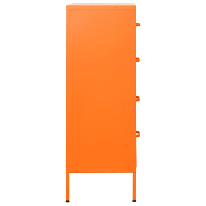 Kommode DIV. oransje 80x35x101,5 cm stål