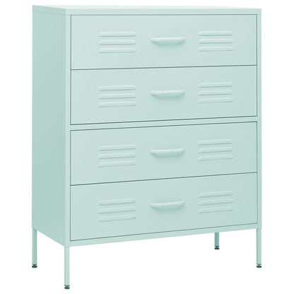 Kommode DIV. myntegrønn 80x35x101,5 cm stål