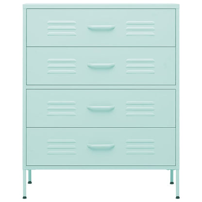 Kommode DIV. myntegrønn 80x35x101,5 cm stål