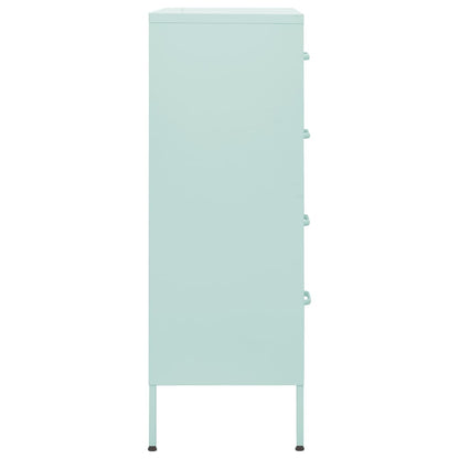 Kommode DIV. myntegrønn 80x35x101,5 cm stål